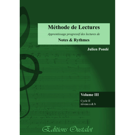 Méthode de Lectures Vol 3